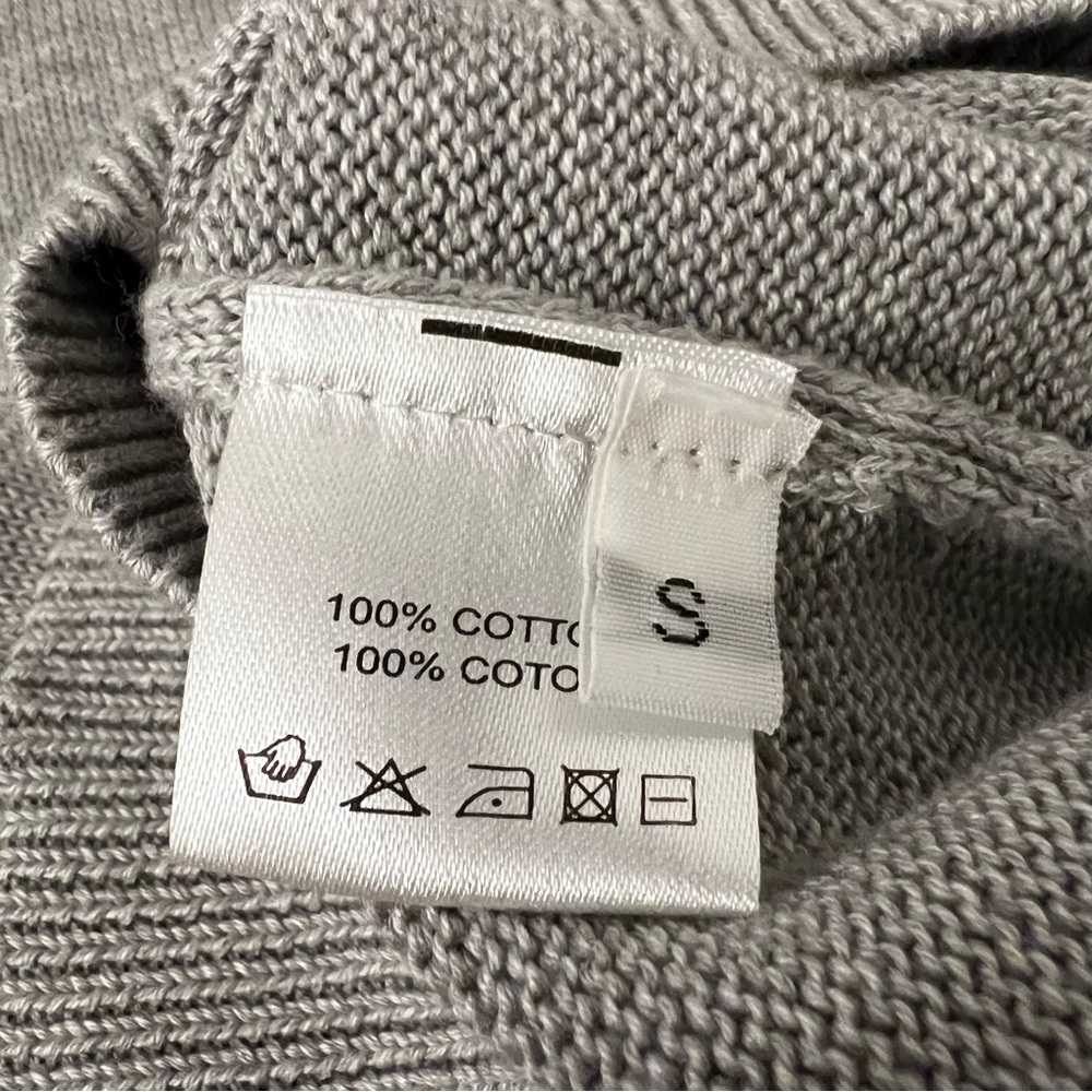 Alexandra Golovanoff light grey Cotton sweater crewneck S - Picture 5 of 7